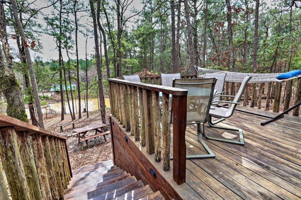 Broken Bow Log Cabin With Fire Pit, Pond, And Deck! エクステリア 写真